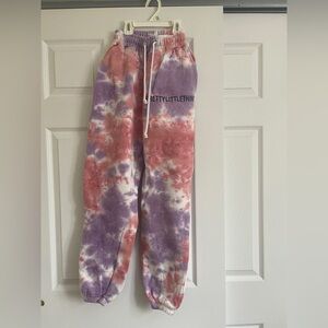 PrettyLittleThing Kids Colorful Tie-Dye Joggers